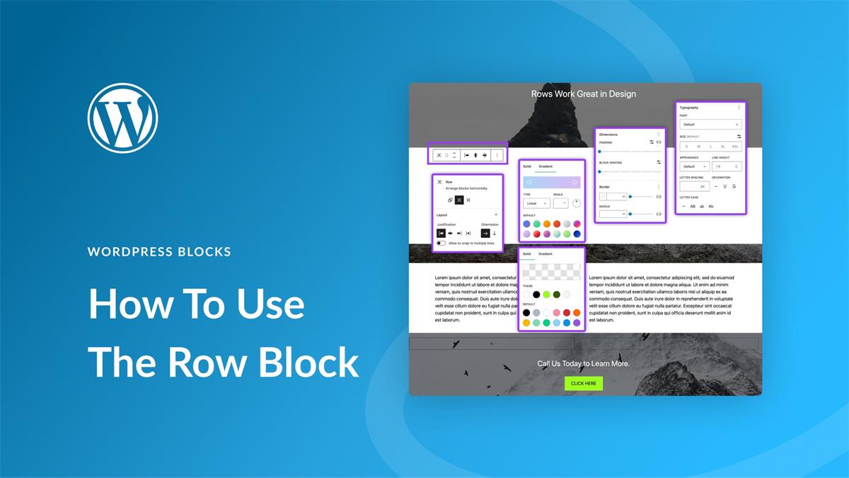 How To Use The Row Block On WordPress
