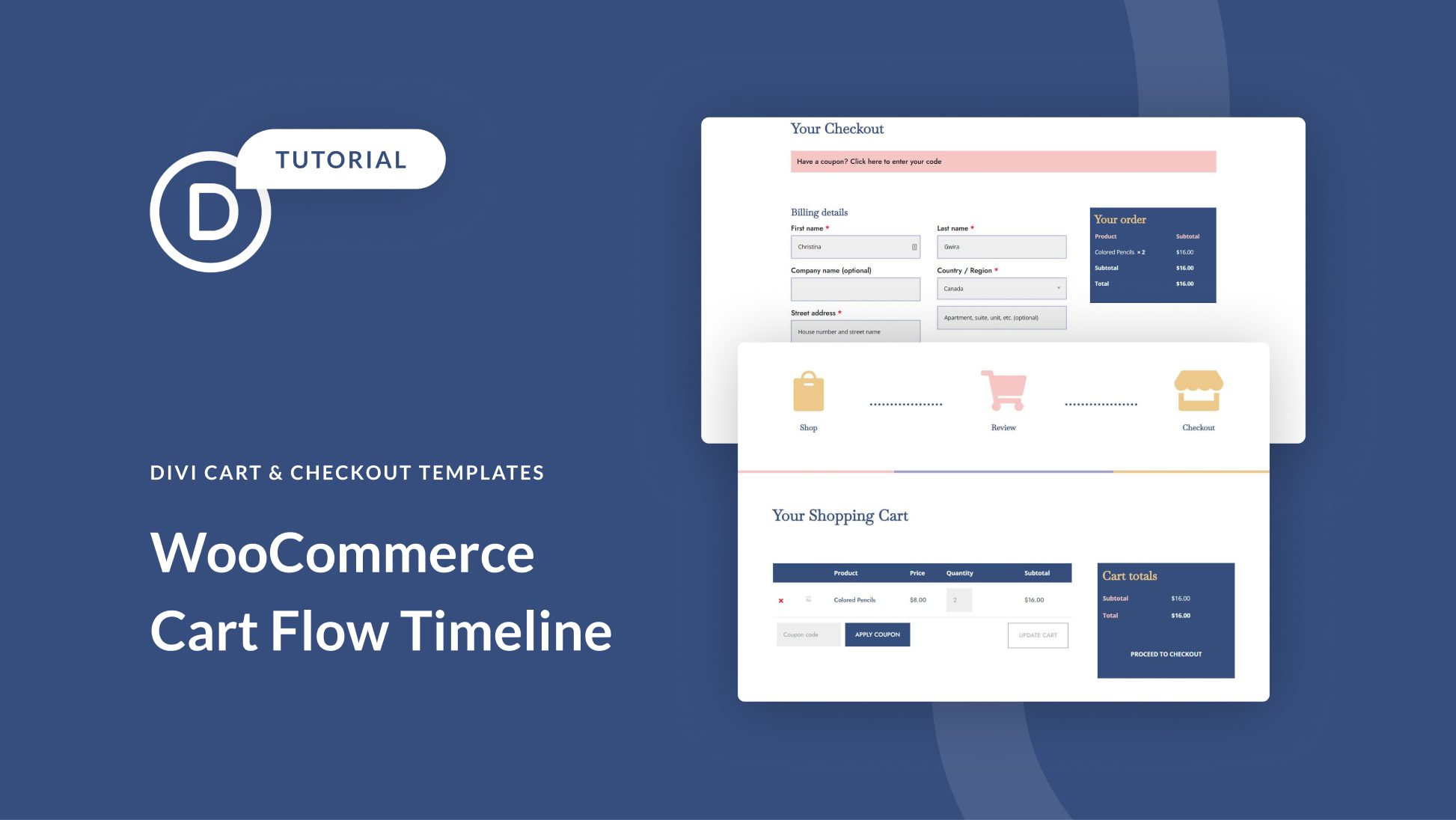 How to Make a WooCommerce Cart Flow Timeline with Divi